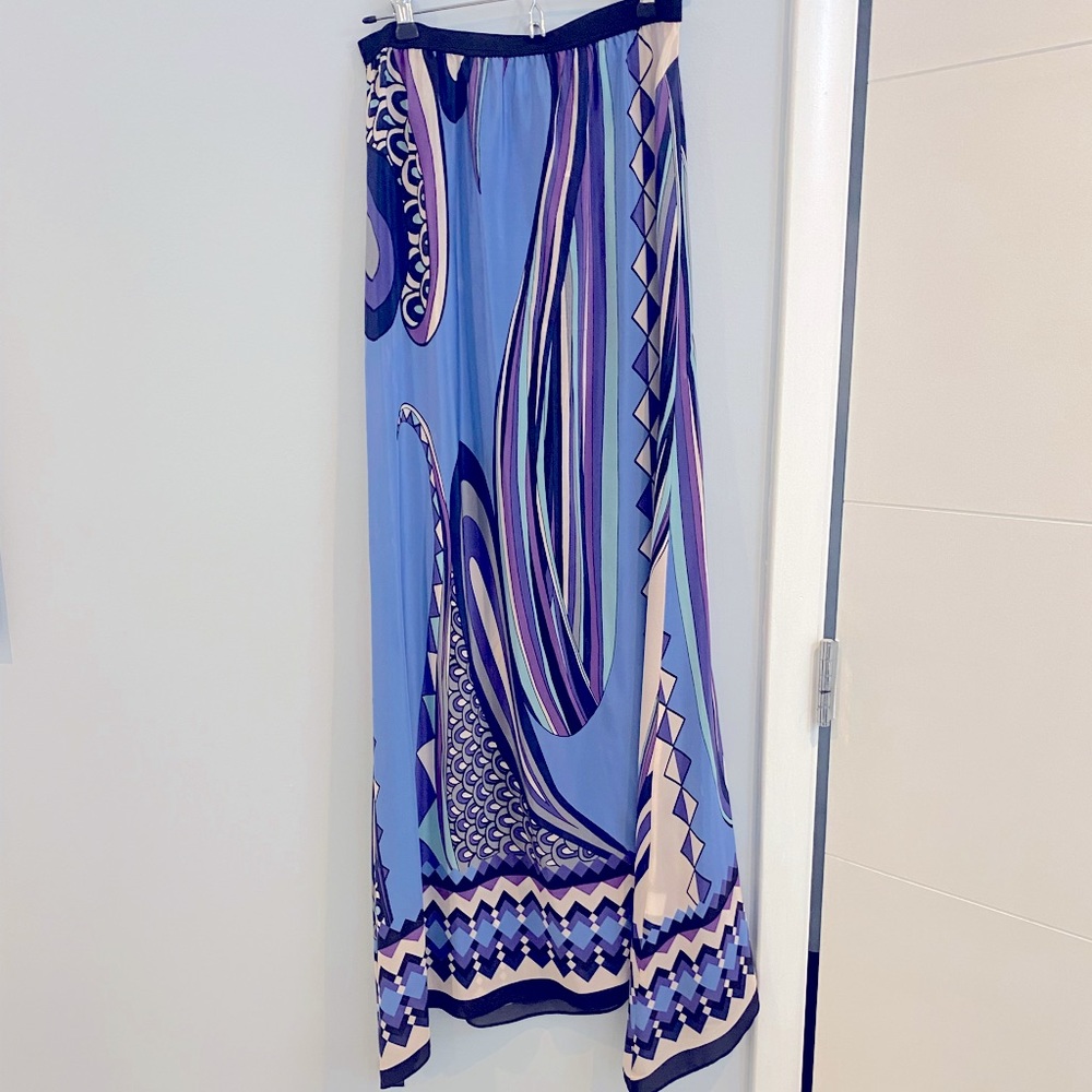 Alexis 100% silk maxi skirt